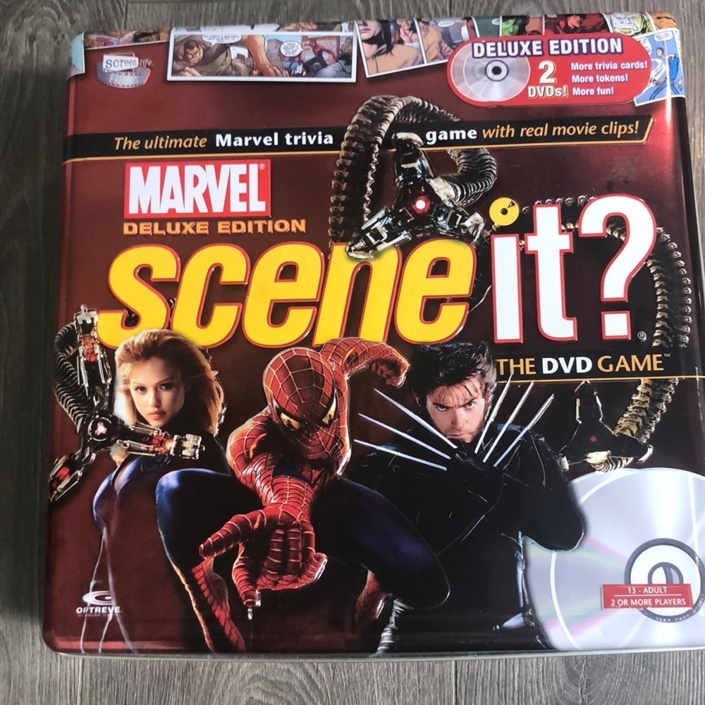 2006 Marvel Deluxe Edition Scene It? The DVD Game in aTin *COMPLETE*
